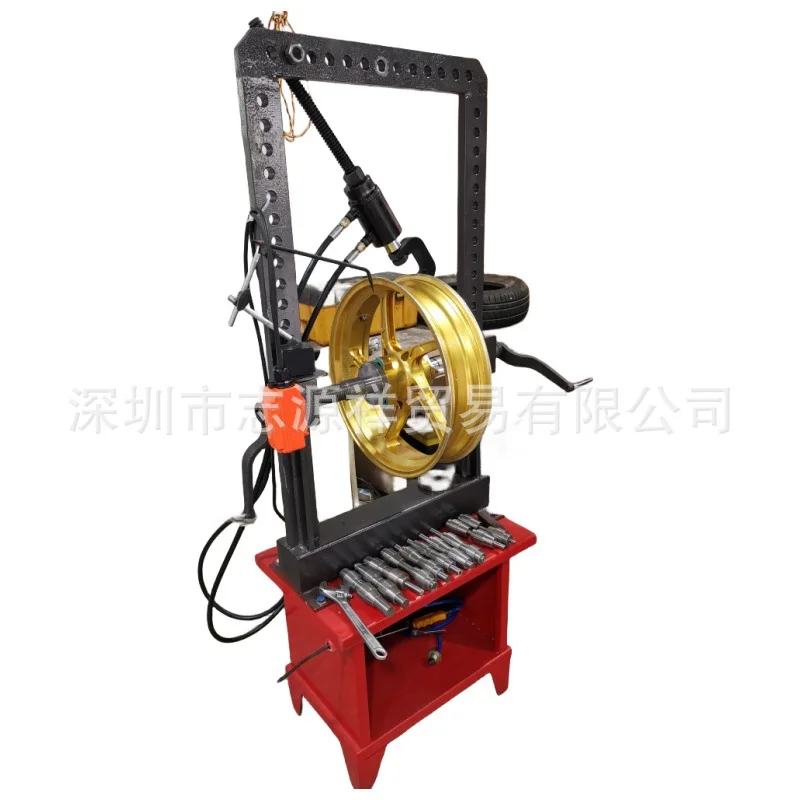 Motorcycle Wheel Truing Machine for Rim Deformation and Out-of-Round Tire Repair for Racing Alloy Steel Rims