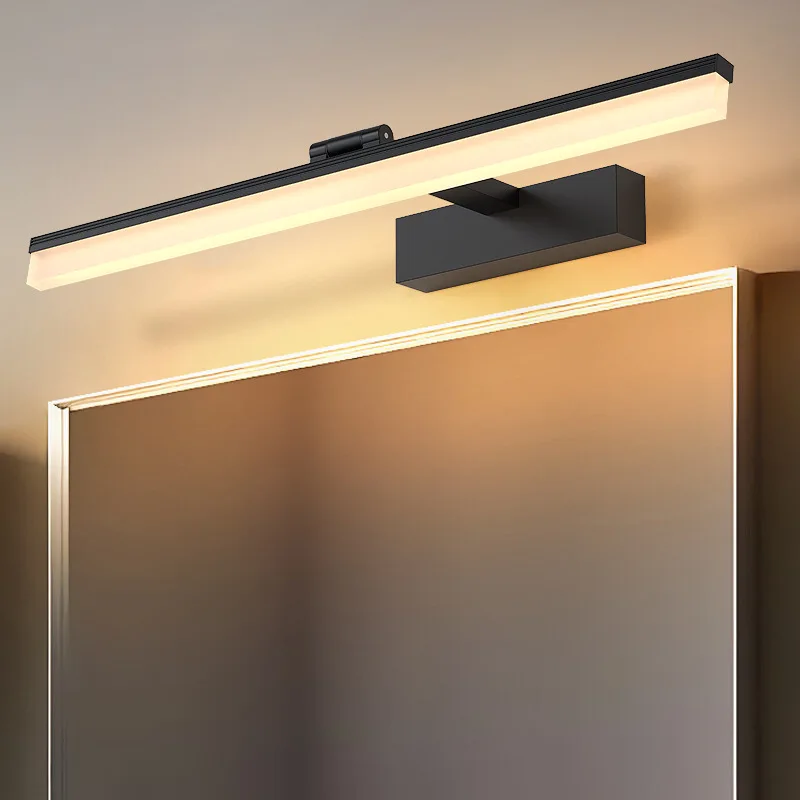 

Modern Minimalist Strip LED Aluminum Acrylic Mirror Lamp Bathroom Dresser Luxury Lighting
