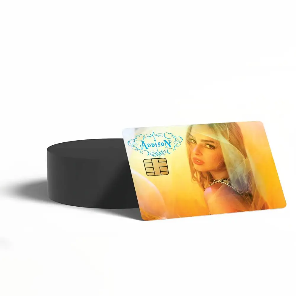 Singer Addison Rae Poster Credit Card Skin Stickers for Bank Access Protective Film Cover Sticker Surprise Gift