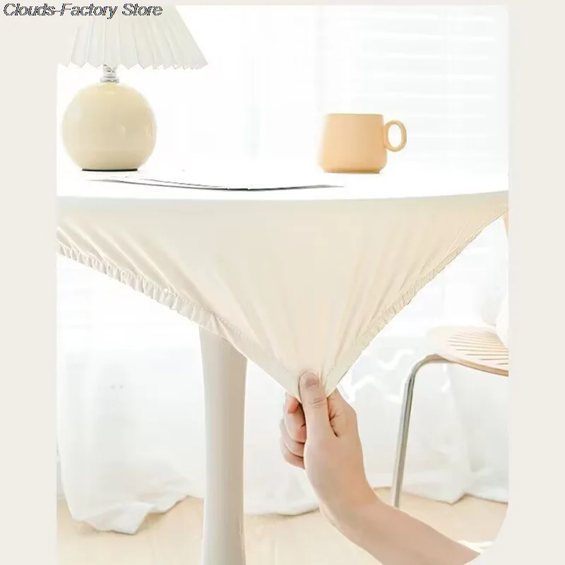 New Waterproof Oilproof Tablecloth PU Leather Table Cover Student Desk Mat Office Decor Protector Custom Elasticity Table Cloth