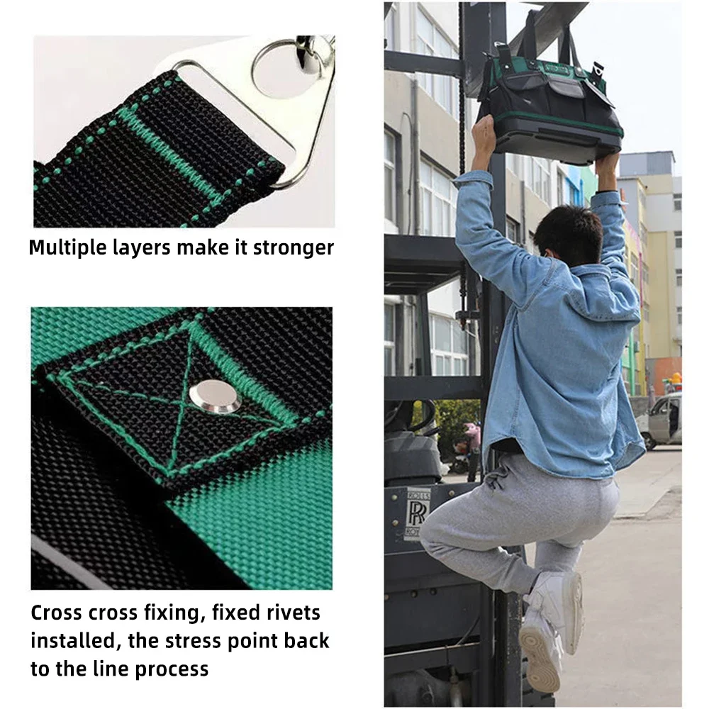 Multi-function Tool Kit Thickened Electrician Carpenter Oxford Cloth Waterproof and Wear-resistant Maintenance Storage Bag
