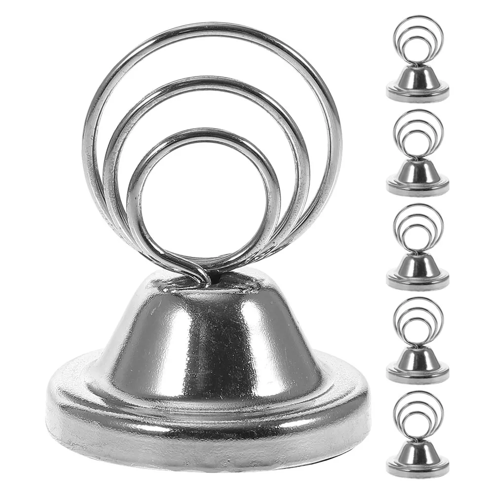 

6 Pcs Table Number s Desk Sign Holders Metal Restaurant Signs Home Decor Compact Size Material Wedding Events