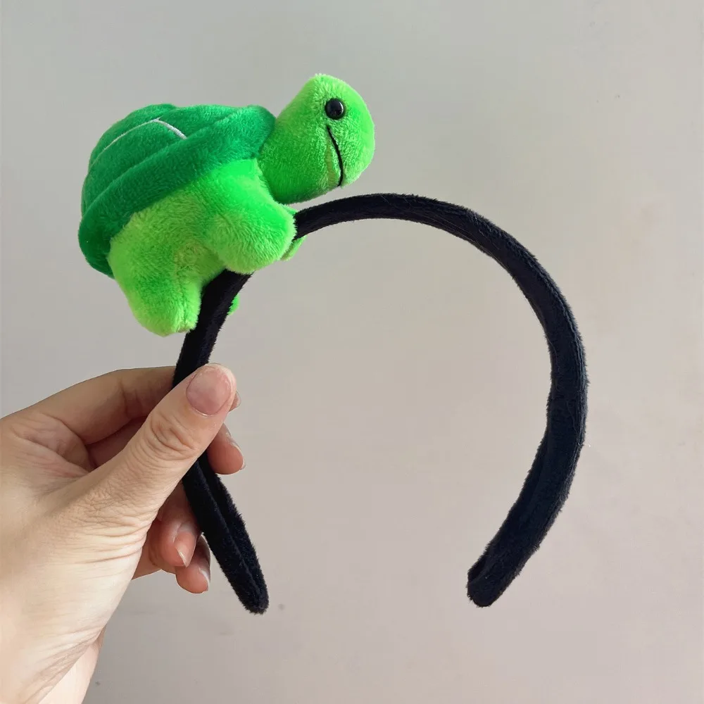 Funny Cute Cartoon Turtle Headband Hair Accessories Creativity Animal Turtle Headband Novelty Face Wash Headband Gift Giving