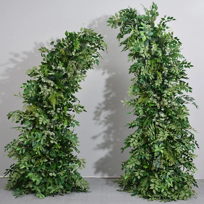 1.9x2.3M Artificial Floral Greenery with Oxhorn Style Top Choice for Engagement, Proposal  Wedding Backgrounds