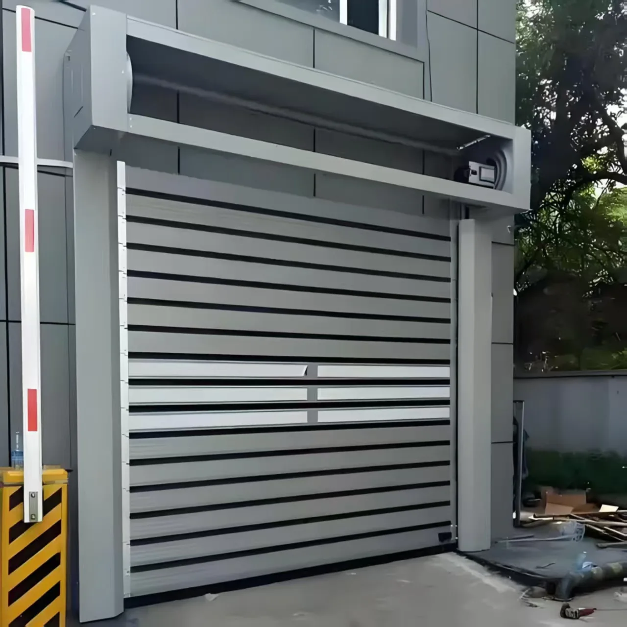 High Quality Industrial Spiral Hard High Speed Door Garage Door Roller Shutter Automatic Shutter Door