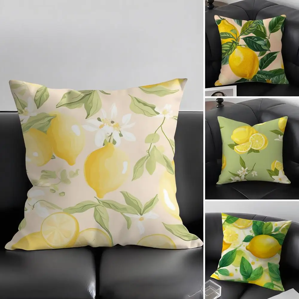 Lemon Fashion Kissenbezug, ultraweicher, hautfreundlicher Stoff, wolkenähnlicher Komfort und verdeckter Reißverschluss