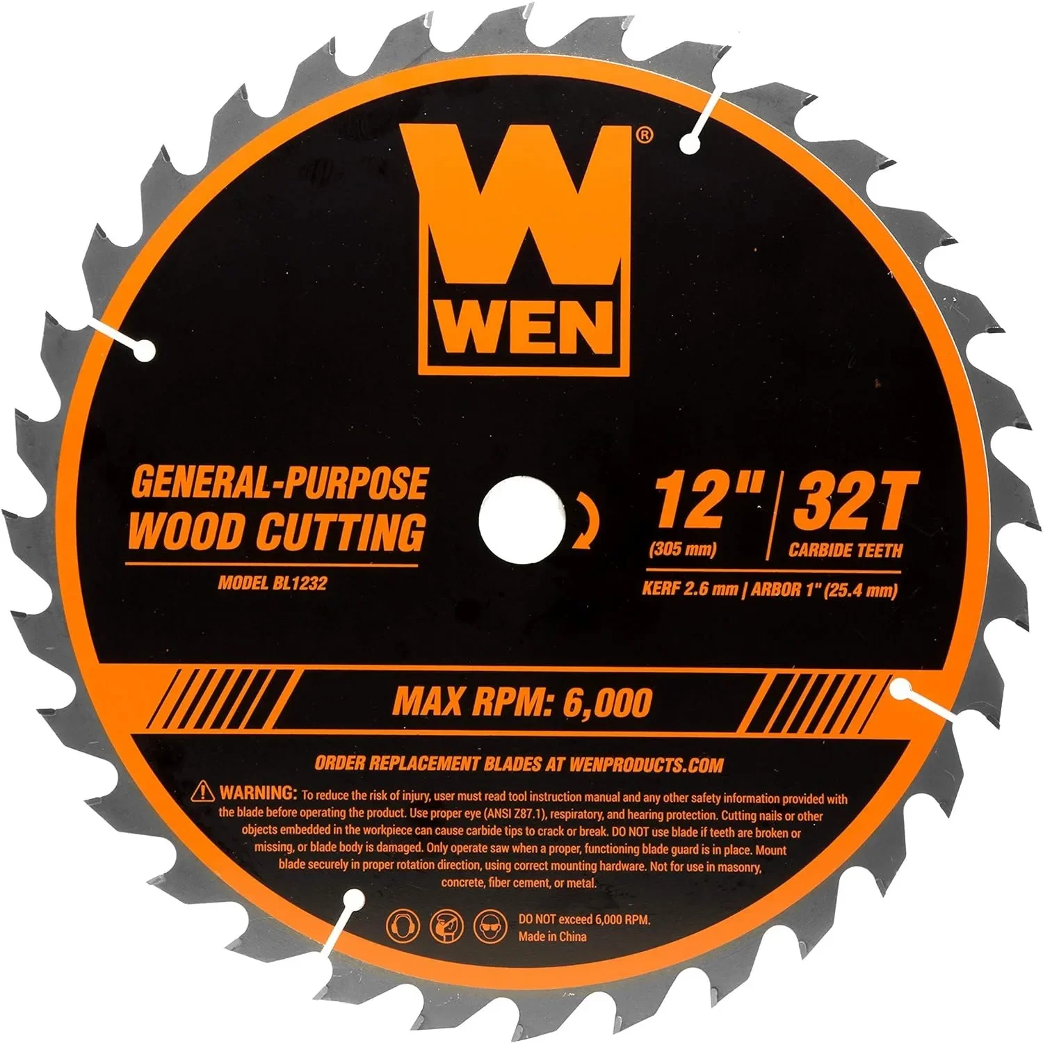 BL1232-2 12-In 32-Tooth and 80-Tooth Carbide-Tipped Professional Woodworking Saw Blade Set, Two Pack