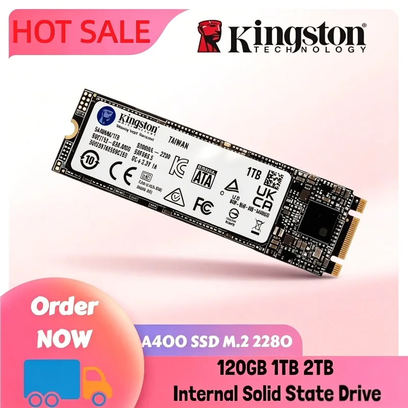 Unidad de Estado Sólido Interna Kingston A400-NGFF SSD M.2 2280 de 120GB 240GB 480GB 1TB 2TB de Alto Rendimiento para Laptop y Computadora de Escritorio