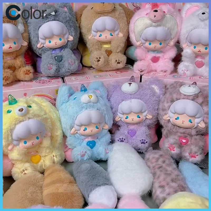 

Official New Product The "Curly Sheep Big Tail" Animal Cute Series Blind Box With A Plush Design Keychain Backpack Pendant Gift