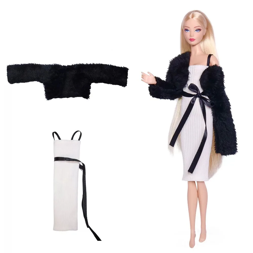 

Новые модные элегантные платья, повседневная одежда, одежда 30 см, аксессуары для самостоятельного изготовления, вечерние меховые куртки для кукол 1/6 BJD 11,5 дюйма