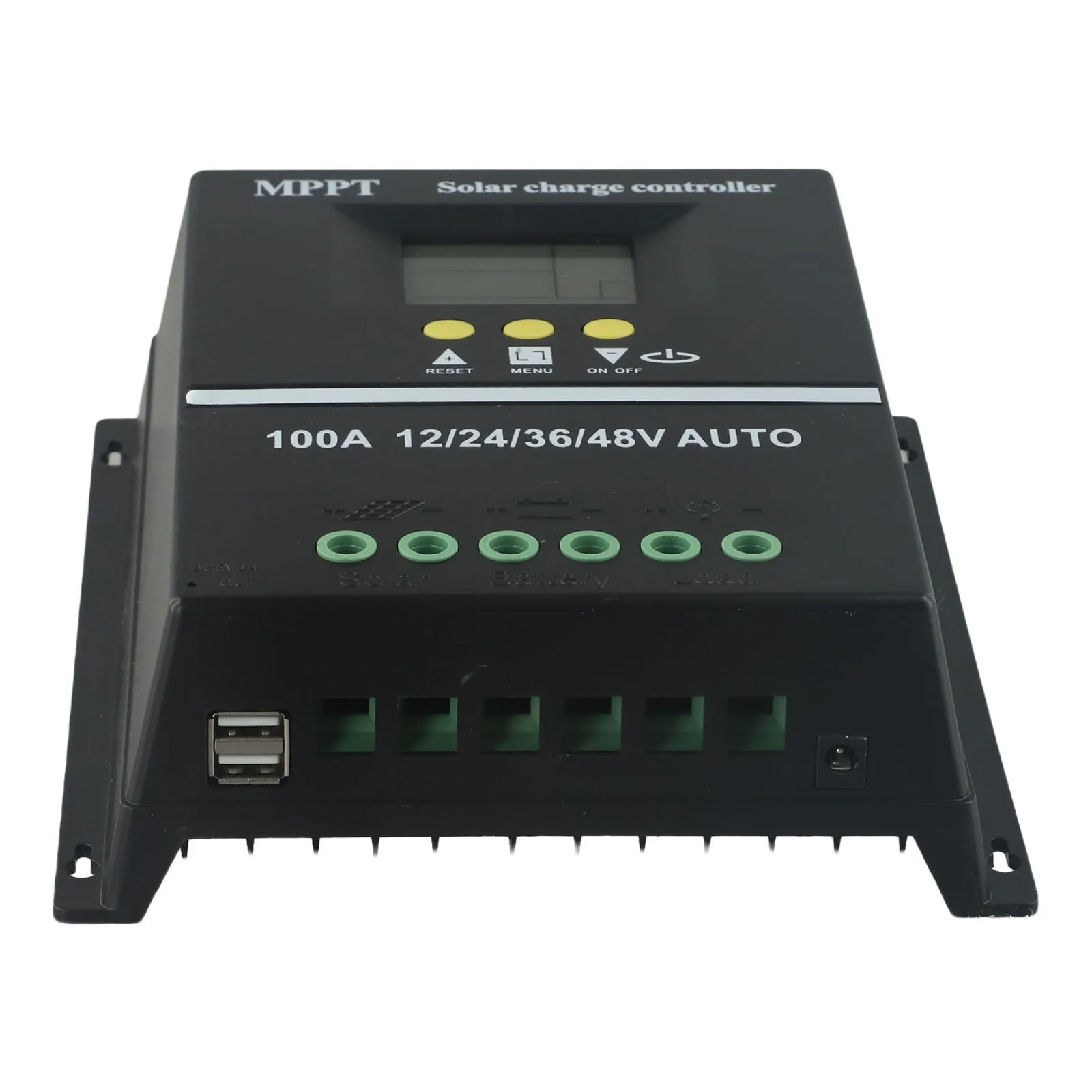 12V 24V 36V 48V Controller 60A, 80A, 100A optional 100A Solar Controller LCD for crystal Display Large-section Wiring Port