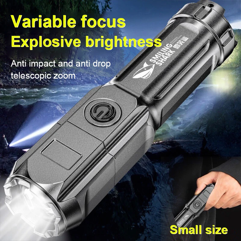 Powerful LED Flashlight 100000 Lumen Tactical Flashlights Rechargeable USB 18650 Waterproof Zoom Fishing Hunting LED Torch