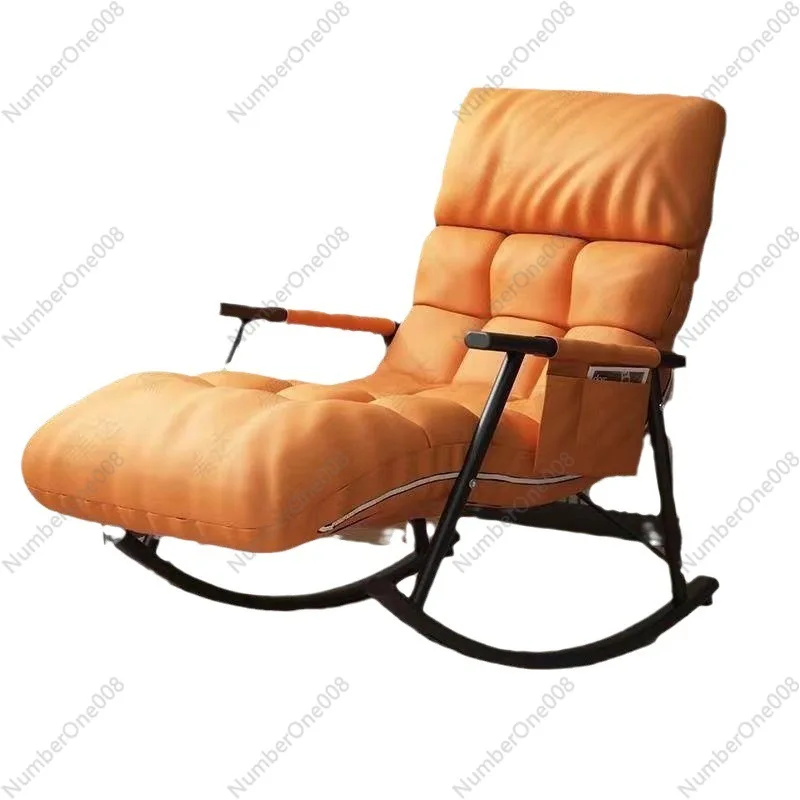 

Lazy Sofa Living Room Balcony Nordic Modern Rocking Chair Home Leisure Rocking Chair Foldable Adult Light Luxury Recliner