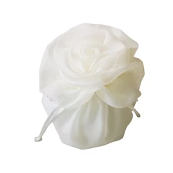 Rose Shape Drawstring Mini Bags Packaging Case for Party Favors Candy Bag Candy Colors Polyester Yarns Gift Bag for Coins Keys