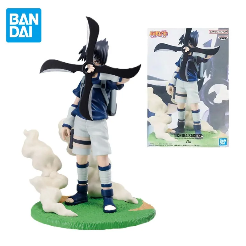 

Фигурка героя аниме «Наруто» Bandai, оригинальная незабываемая фигурка Сага Учиха Саске, детские игрушки для мальчиков и девочек, подарок на день рождения