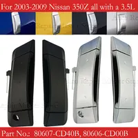 Manijas de puerta Exterior izquierda derecha para Nissan 350Z 2003 2004 2005 2006 2007 2008 2009 80606-CD00B 80607-CD40B 80606-CD01E