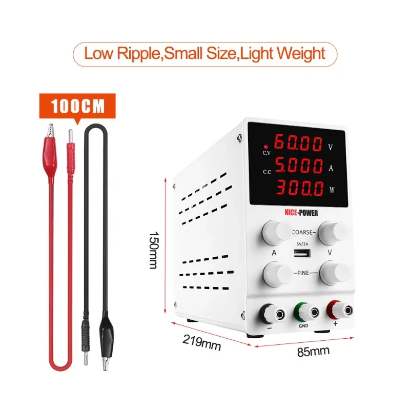 POWER SPS605 60V5A300W 30V15V12V Schakelende DC-voeding Single Channel Verstelbare SMPS Digitale 0,1V 0,01A Batterijlading