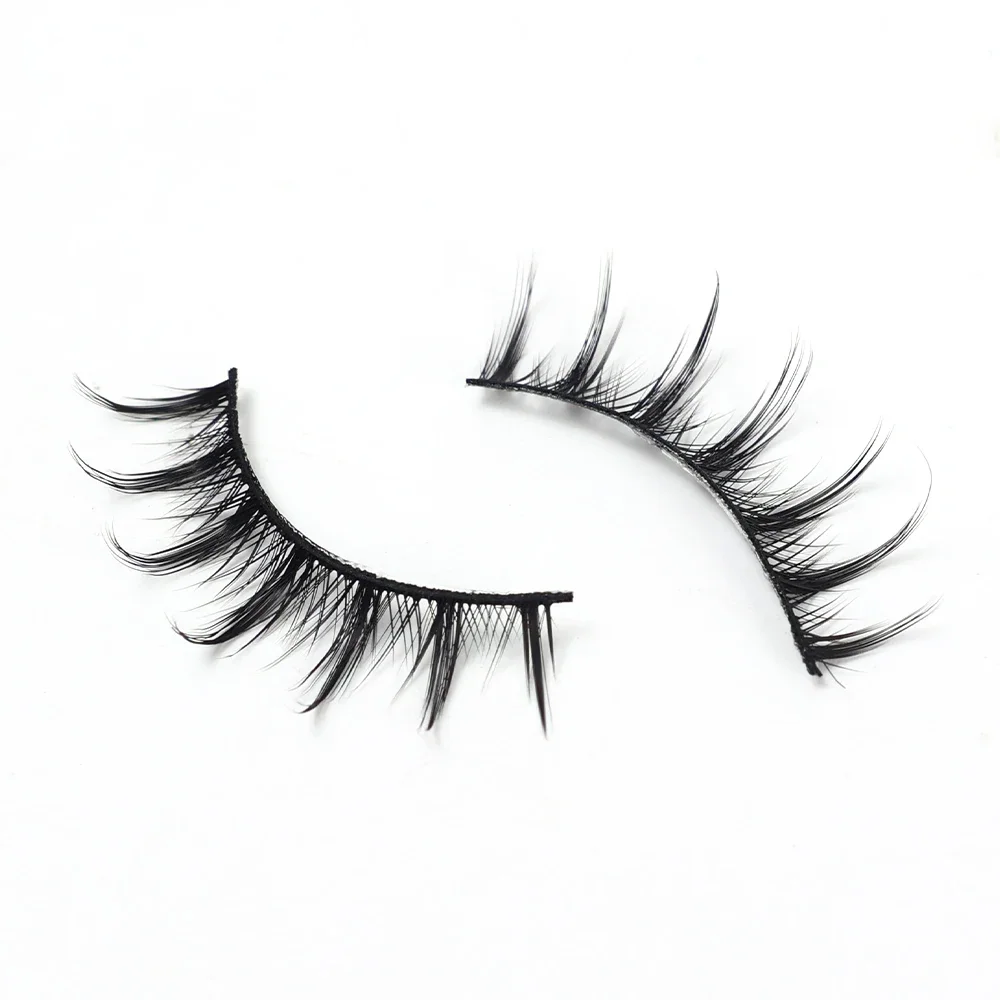 Natural Fluffy Cross Cílios Postiços, Macio, Grosso, Wispy, Olho de Gato, Cílios Falsos, Extensão de Lashes Namoro Diário, Manga Make Up, 5 Pares