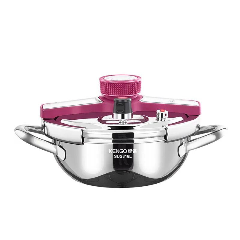

316 Stainelss Steel Kitchen Cookware 80kpa Pressure Cooker 3L/4L mini Pressure Cooker Compatible with Stove