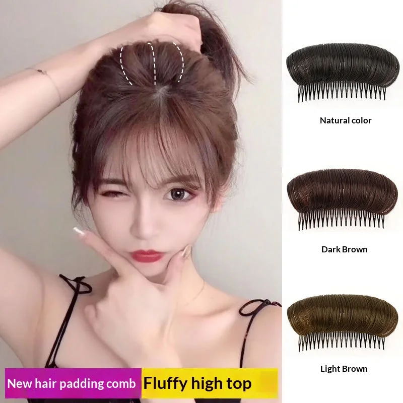 

Женские вставки для увеличения объема волос — невидимые подушечки для подтяжки корней, естественный вид, синтетический объем волос для увеличения объема короны