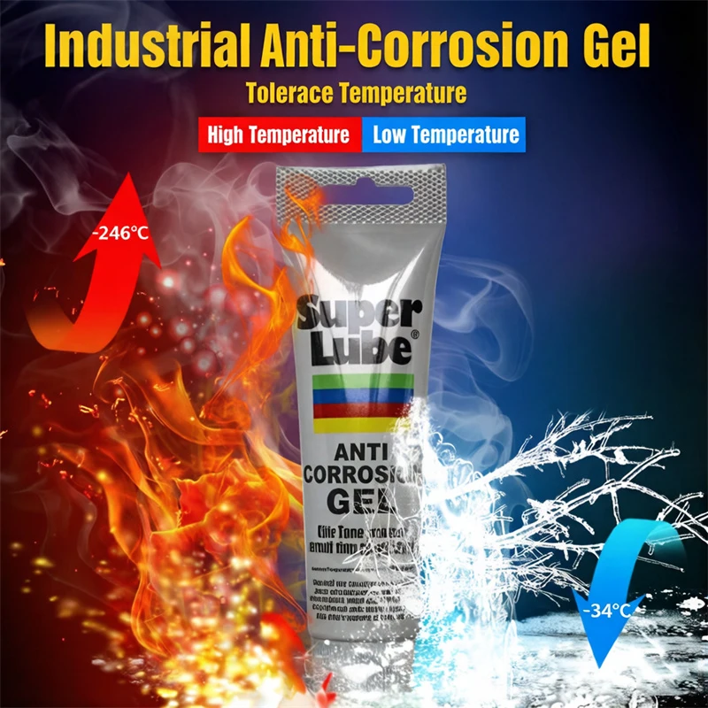 Original Super Lube 21030 Multi-Purpose Synthetic Grease PTFE Lubricant NSF Food Grade Grease for Track Hinge Chain 3 Oz Tube