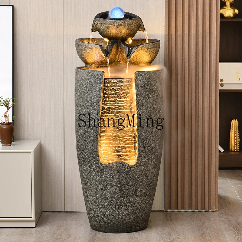 

LXY flowing water fountain floor-to-ceiling ornament entrance living room opening housewarming gift decoration