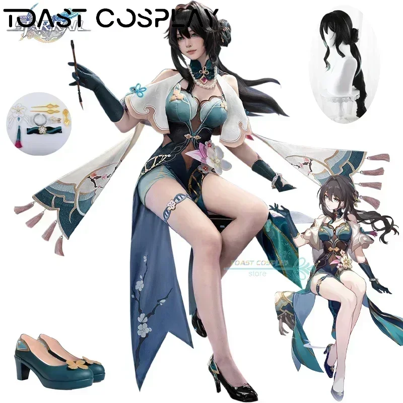 

Ruan Mei Honkai Косплей Игра Honkai Star Rail Ruan Mei Косплей Костюм Вечерние наряды Костюм Парик Обувь Полный комплект для женщин