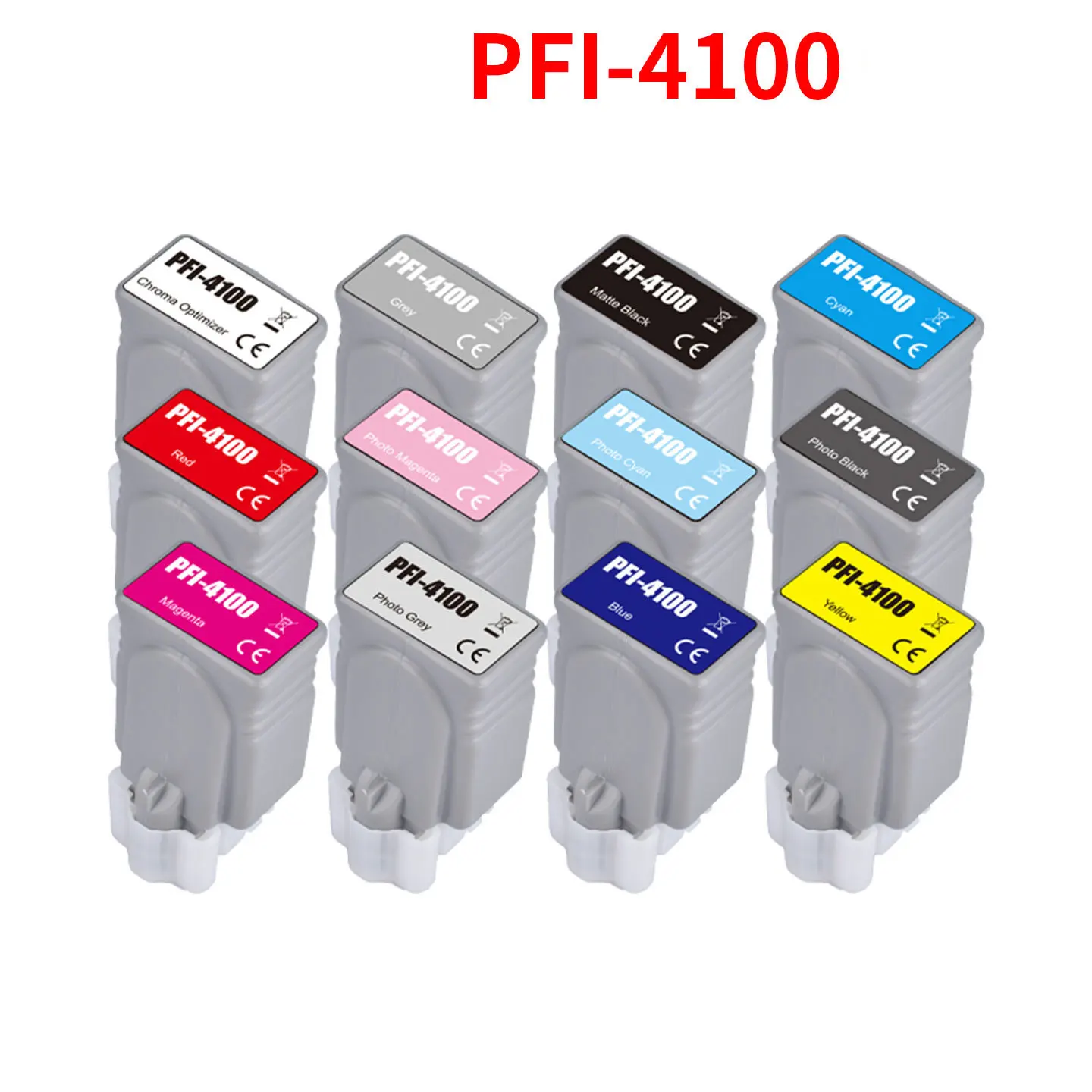 12colors PFI-4100 PFI4100 Compatible Ink Cartridge For Canon imagePROGRAF PRO-1100 PRO1100 Printer 