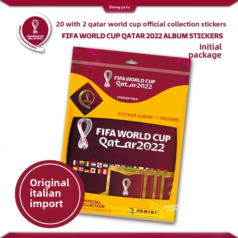 Panini FIFA World Cup Qatar 2022 Official Collectible Stickers Football Soccer Album Collection Fan Souvenir Gift Merchandise