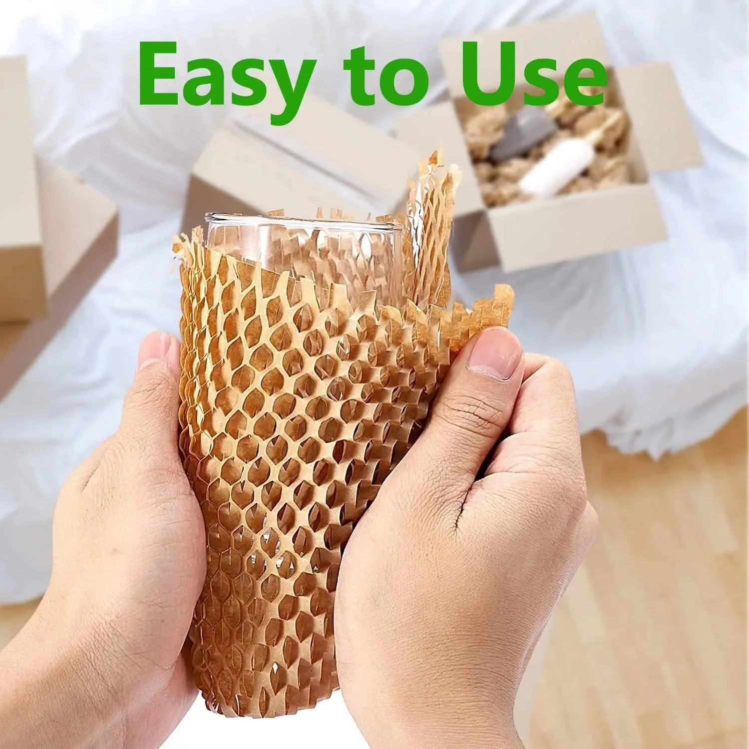 Honeycomb Paper for Express Delivery Filling Honeycomb Paper Grid-Shaped Packaging Material Kraft Paper