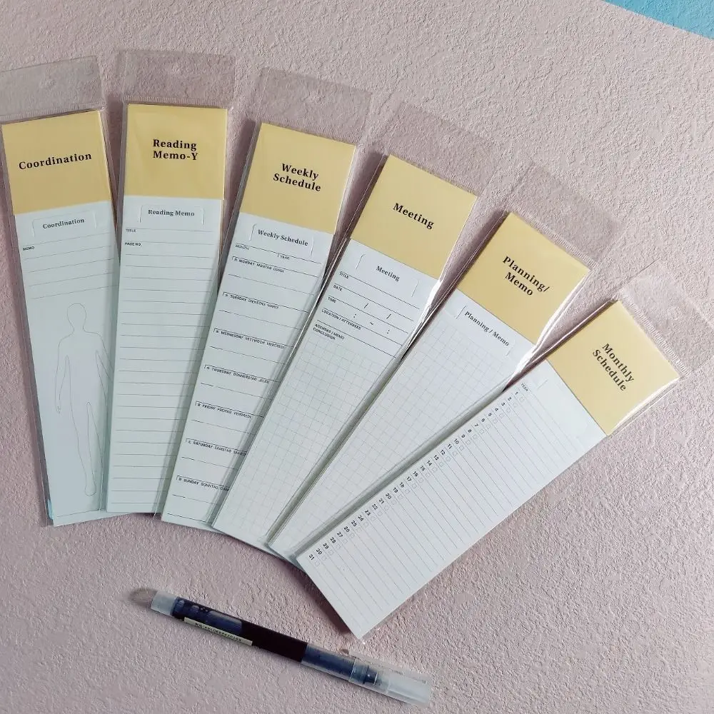

New Bookmark Type Note Paper Daily Weekly Planner To Do List Journal Memo Pads Note Pad Students
