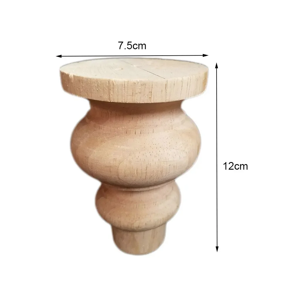 1PC 12cm Wood Sofa Feet European Style Carving Furniture Replacement Feet Wooden Furniture Feet for Cabinet Table Chair Legs