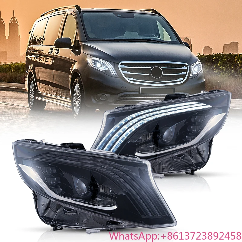 

VLAND Factory Full LED Head Lights Assembly 3th Gen W447 2016-2023 Car Headlights for Mercedes Benz Metris / Vito
