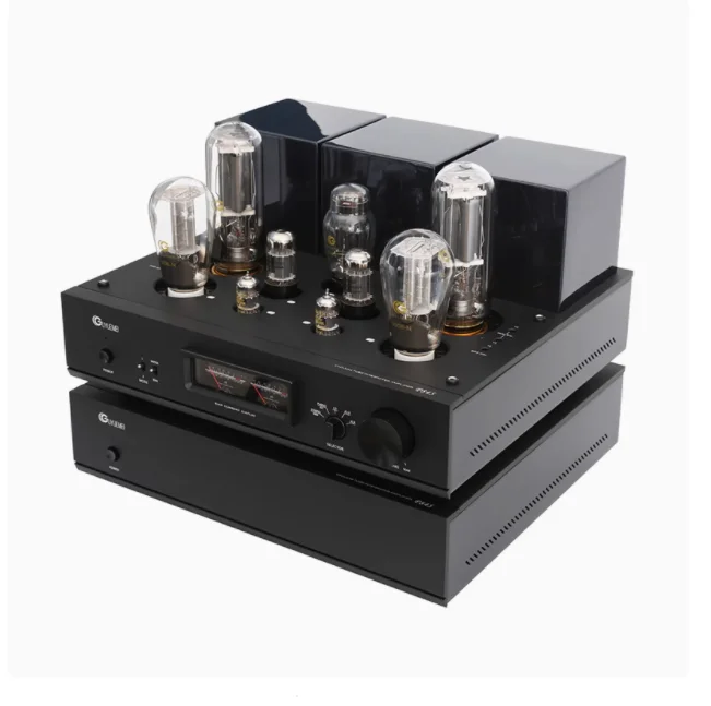 

New merged gallbladder power amplifier split 845 tube player output power: 24Wx2 12AX7 300B 845 5U4G 6SN7