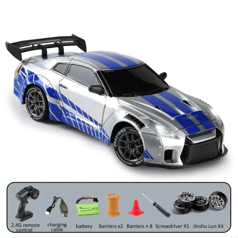 Drift Car With 4WD System For High Speed And Smooth Drifting Includes LED Lights ABS For All Ages Easy To Use A2UB