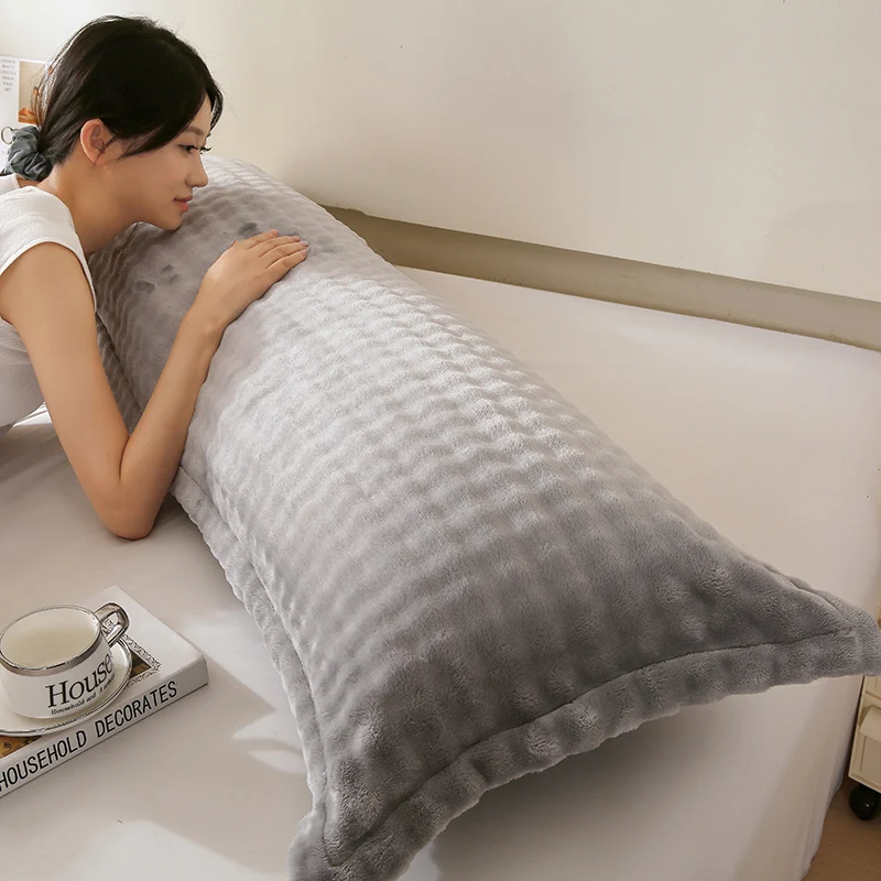 MissDeer-funda de almohada rectangular, agradable a la piel, funda de almohada de terciopelo cálido, 48x1 0/48x1 0/48x150/48x180cm
