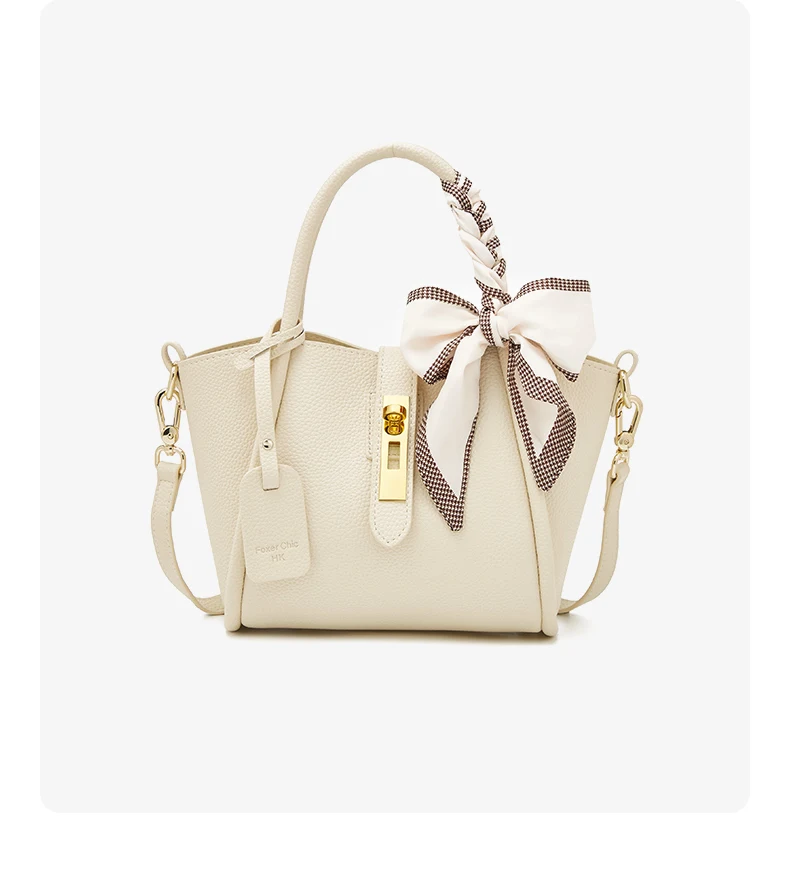 FOXER Damenhandtasche aus Spaltleder, Umhängetasche 2026, modische Damen-Crossbody-Tasche, leichte Luxus-Pendlertasche als Geschenk – Detail 23