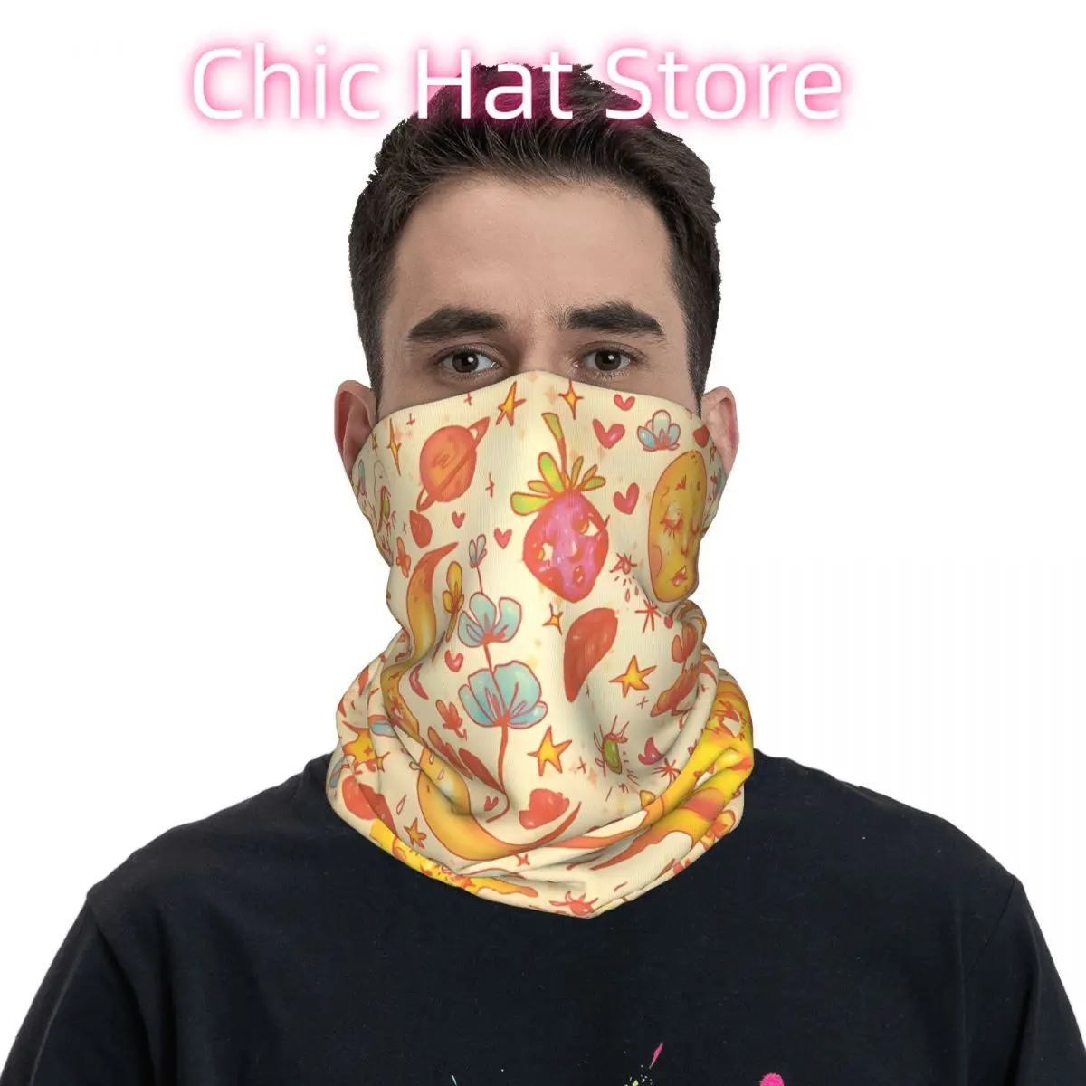 وشاح الربيع السماوي منديل الرقبة قناع الوجه البوليستر