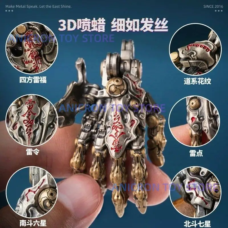 มือหุ่นยนต์สไตล์พังก์พร้อมส่ง ของแท้ใหม่ จี้ห้อยเคลื่อนไหวได้ ของตกแต่งขนาดเล็กสำหรับคลายเครียด ของประดับตกแต่งโต๊ะ