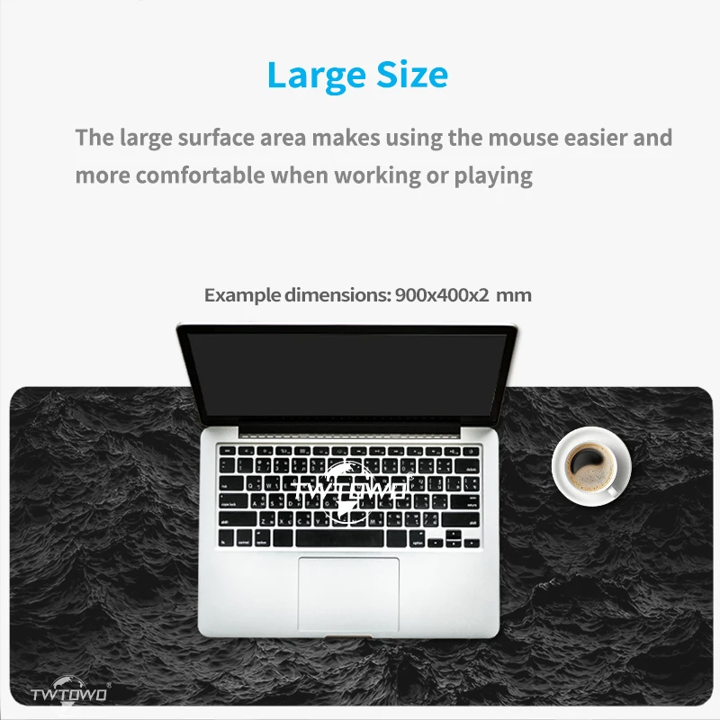 Matte Black Mouse Pad Gaming XL Custom HD Home Large Mousepad XXL MousePads Desk Mats Natural Rubber Carpet Soft Table Mat view 5