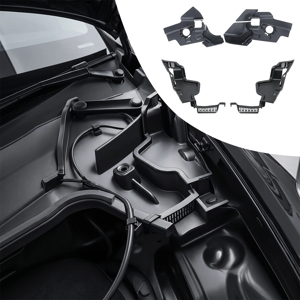 For Tesla Model Y 21-24 Model 3 Highland Car Front Trunk Hood Water Guide Device Cover Leak Filter Protection Auto Accessories