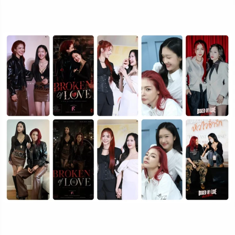 10PC/SET Fayeatom Fayeperaya Atompariya Card Stickers Thai TV Broken of Love Drama Stills Bus Meal Phone Notebook DIY Sticker