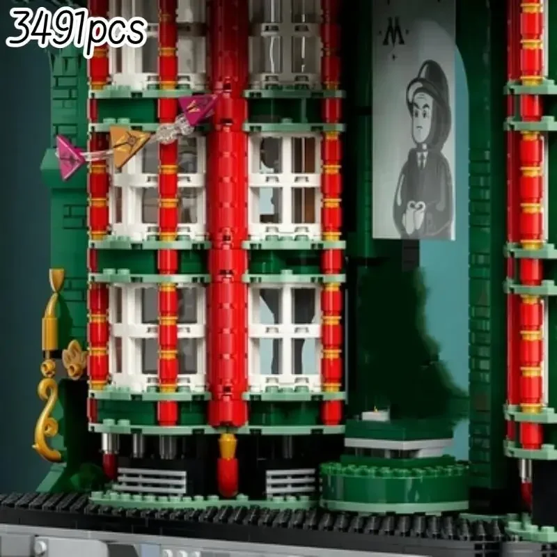 3491 piezas, bloques de construcción de la colección «Magic Fantasy Headquarters», modelo de escritorio de un mago .