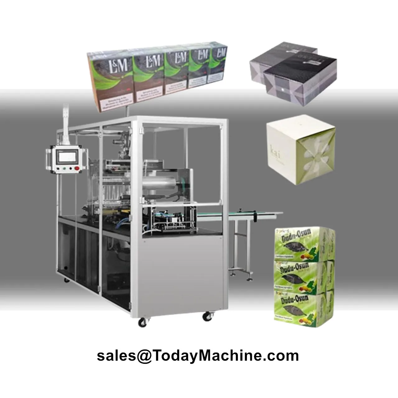 Multi-function Three Dimensional Cellophane Wrapping Machine for Perfume Tea Gift Boxes