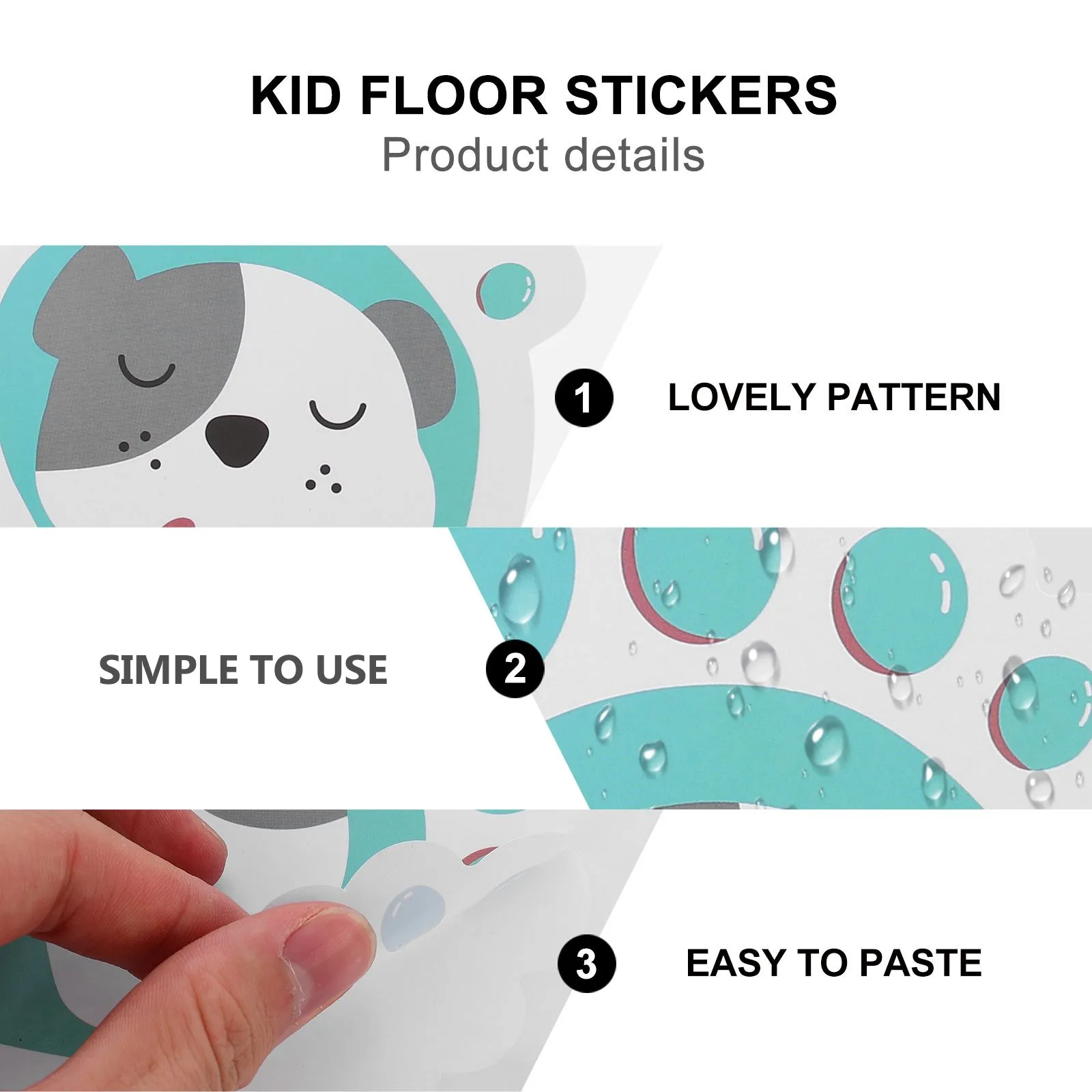 12Pairs Footprint Stickers Kids Floor Decals Cartoon Thick Durable Waterproof Guiding Kids Indoor Outdoor School