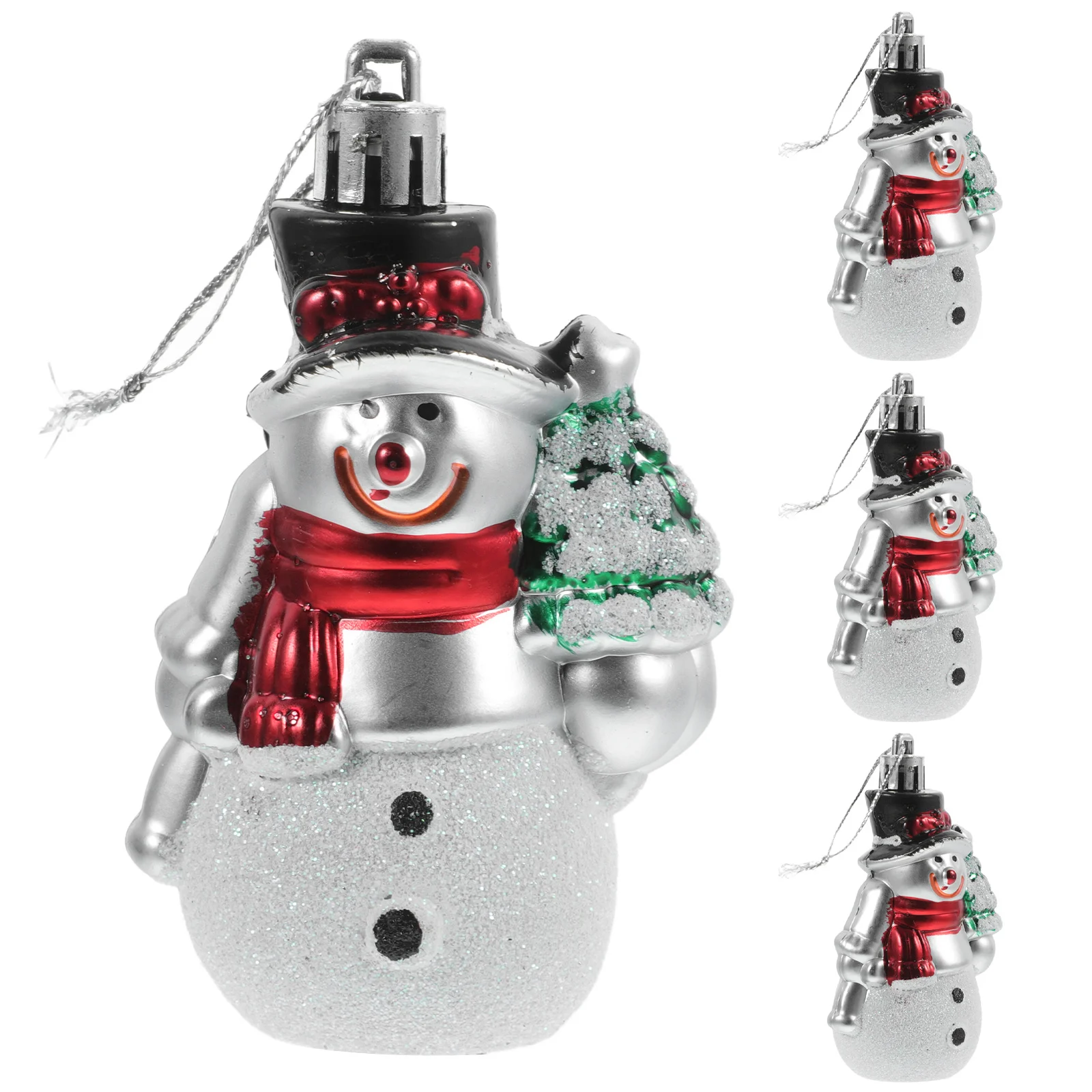 

4Pcs Christmas Tree Hanging Ornaments Snowman Xmas Party Decorations Handmade Charms Hanging Xmas Tree Decor Christmas Decor