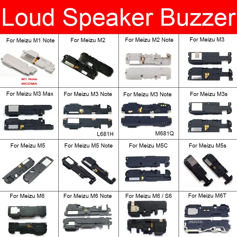 Louder Speaker Ringer Flex Cable For Meizu M1 M2 M3 M3s M5 M5c M5s M6 M6s S6 Max Note Loudspeaker Buzzer Module Repair Parts