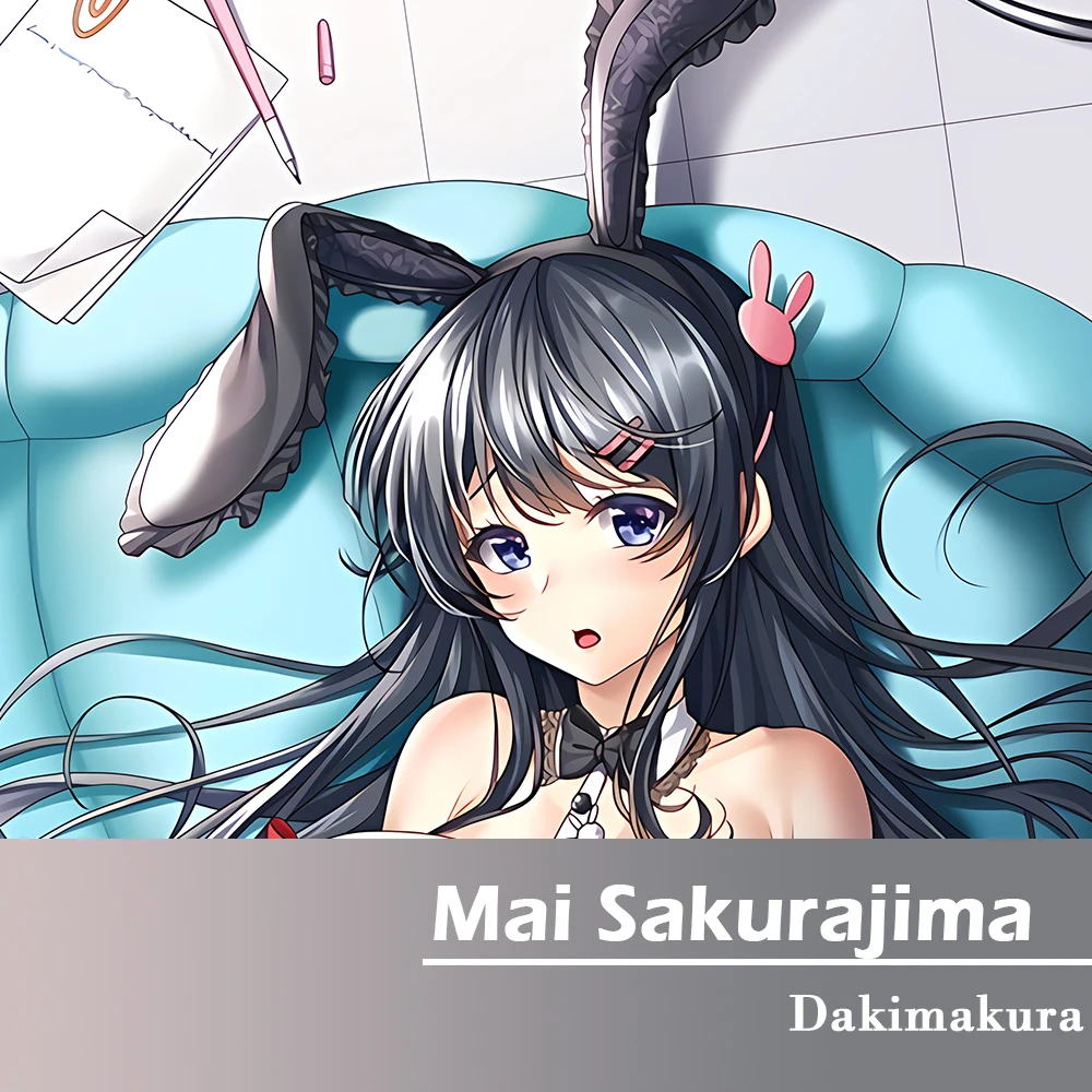 

Anime Dakimakura Mai Sakurajima Pillow Case Cosplay Hugging Body Double-sided Pillowcas