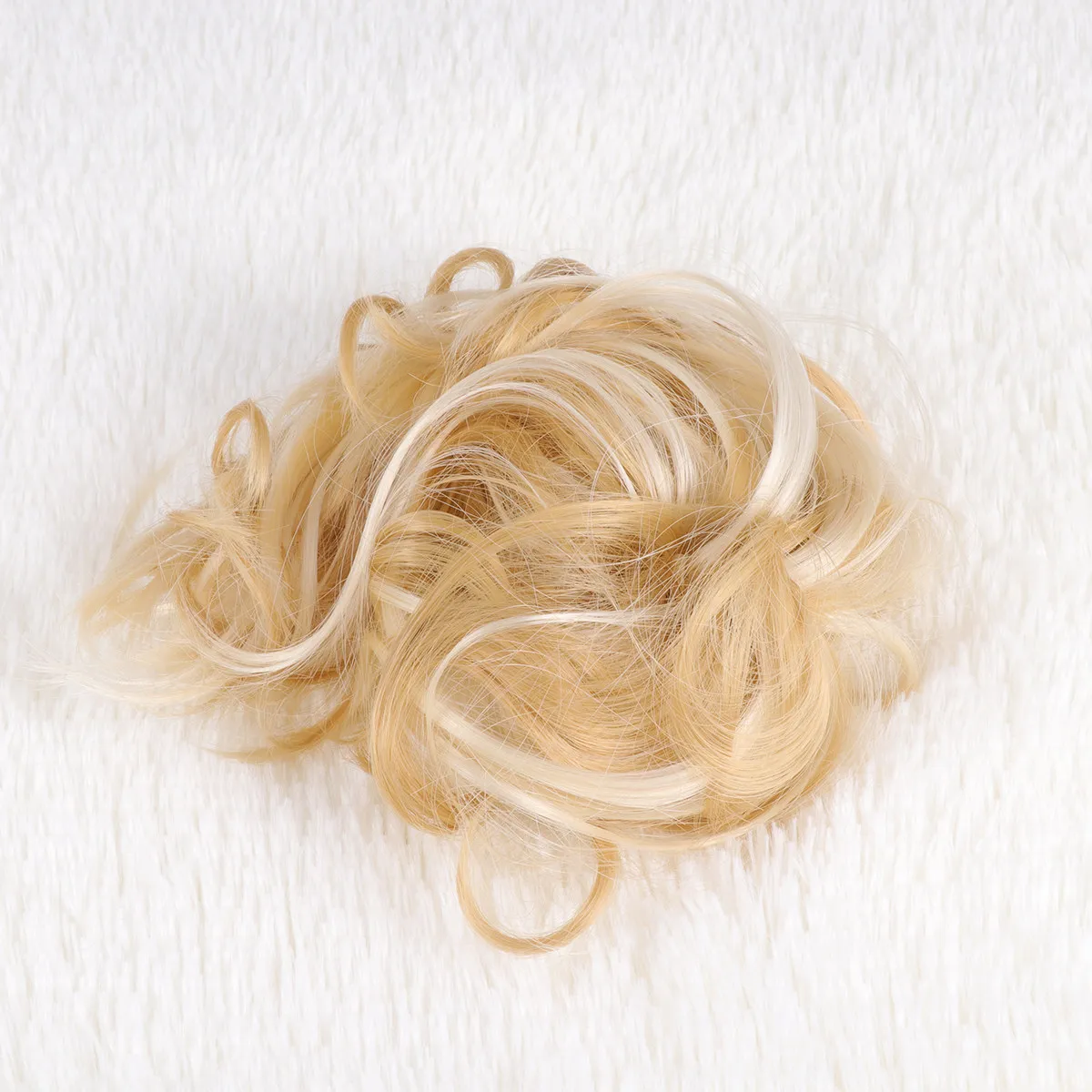 

Ponytail Hair Tie High Temperature Silk Material Lightweight Stylish Volume Boosting Extension for Party Wedding Concert