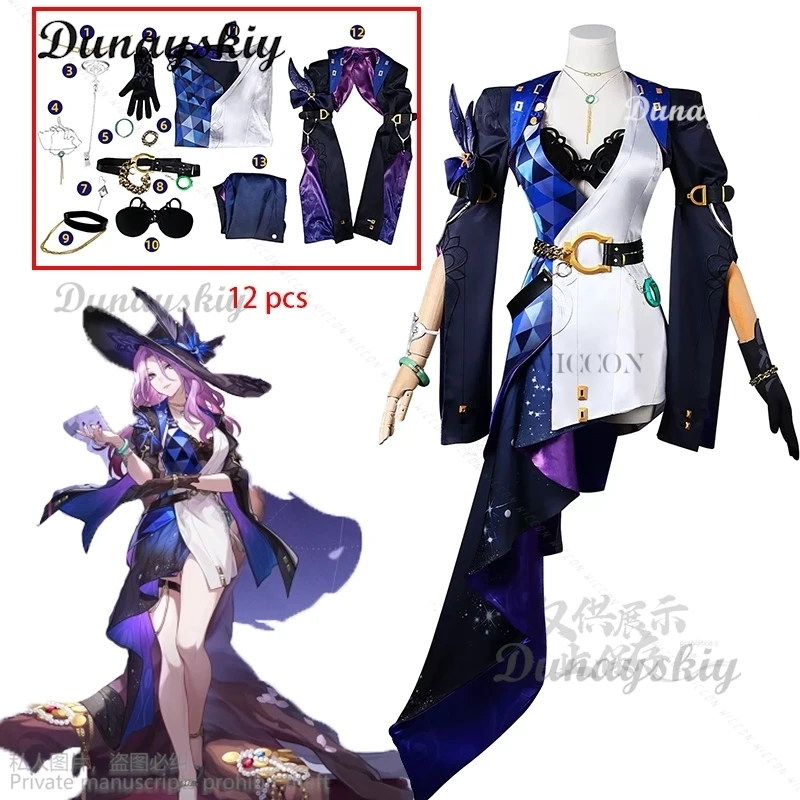 

Game New Honkai: Star Rail Jade Women Cosplay Costume Cos Anime Party Uniform Hallowen Play Role Clothes Clothing Dress Roleplay